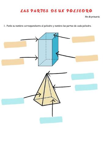 Nombrar partes de poliedros