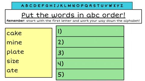 Picture Day ABC order