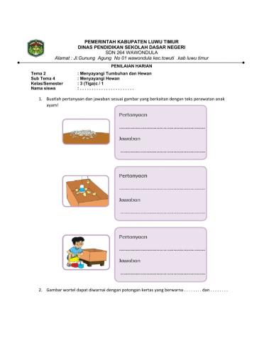 Penilaian Harian