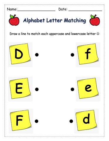 Letter Matching (DEF)