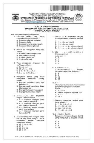 Soal Latihan