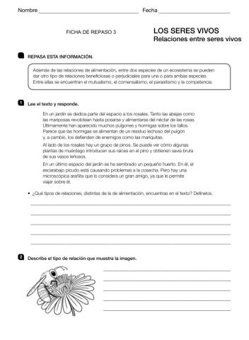 Ficha de repaso 3 de CCNN 5º