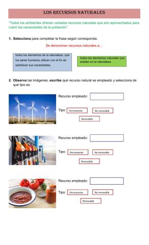 Recursos naturales