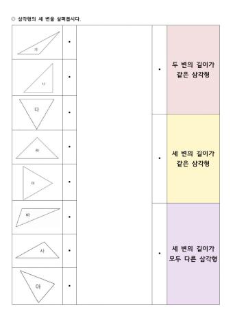 삼각형 분류하기