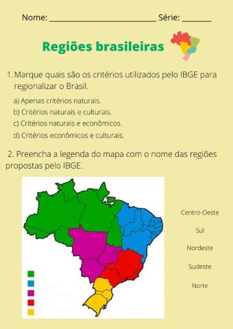 Regionalizações do Brasil