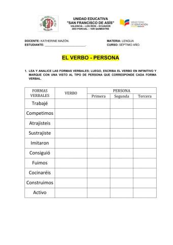 La persona del verbo