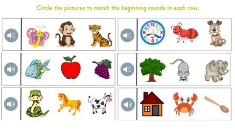 Beginning sound s,a,t