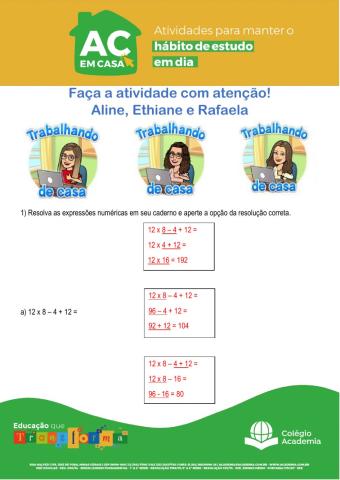 Atividade de Matemática