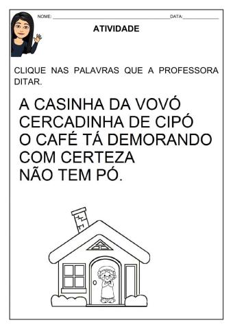 PARLENDA A CASINHA DA VOVÓ PARTE I