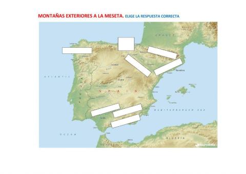 Montañas y depresiones exteriores a la meseta