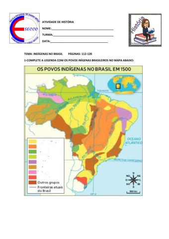 Mapa dos povos Indígenas do Brasil