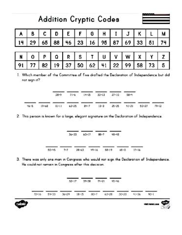 DECLARATION OF INDEPENDENCE CODE BREAKER