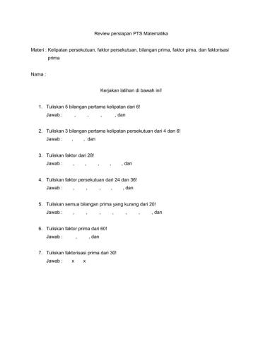 Review pts matematika