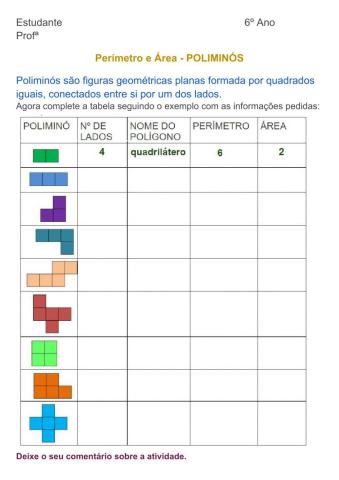 Perímetro e área