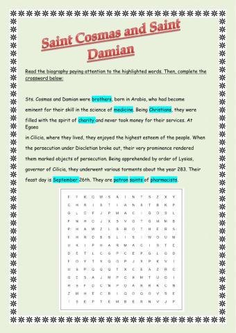 Saint Cosmas and Saint Damian