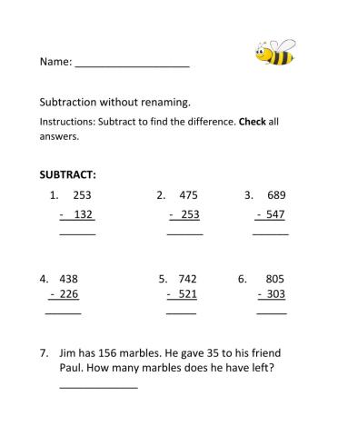 Subtraction