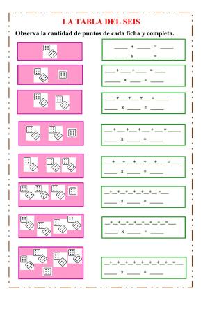 Tabla del 6