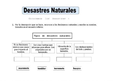 Desastres naturales