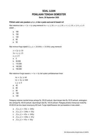 Penilaian Tengah Semester