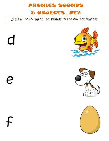 Phonic Sounds d, e & f