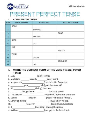 Present perfect