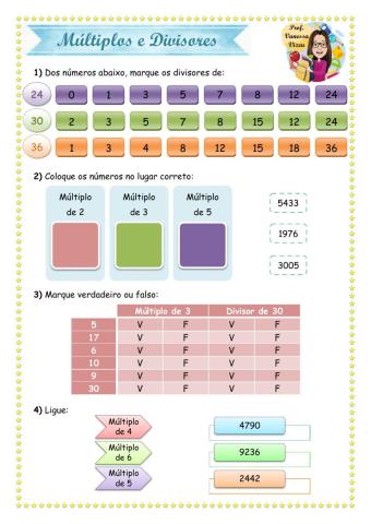 Múltiplos e Divisores