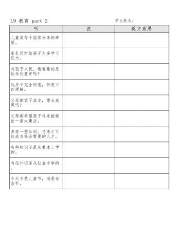 Lesson 9 vacab part 2