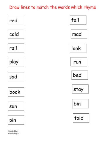 Rhyming Words