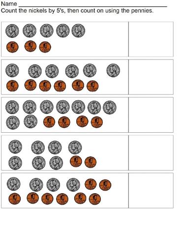 Counting nickels and pennies