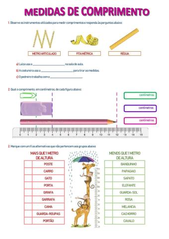 Medidas de Comprimento