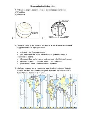 Representações Cartográficas