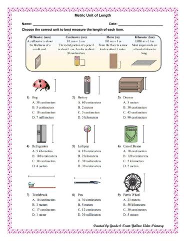 Metric Unit of Length