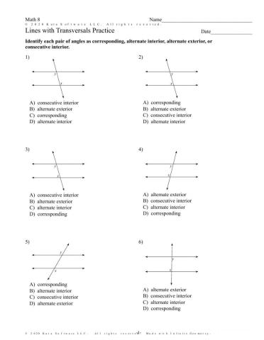 Parallel Lines and Transversal