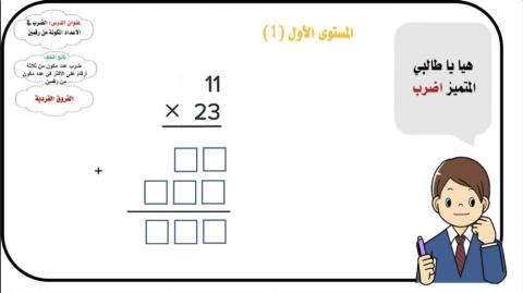 ضرب الأعداد متعددة الأرقام