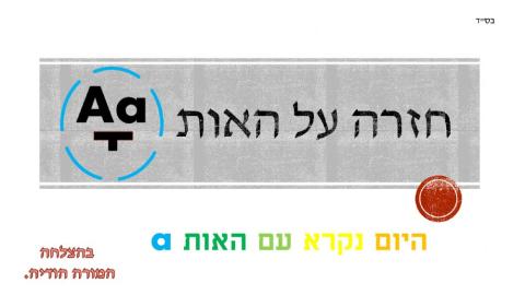 מצגת צלילי אותיות