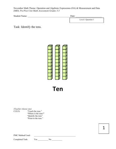 Math 3-5 Level 1