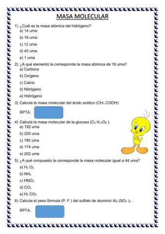 Masa molecular