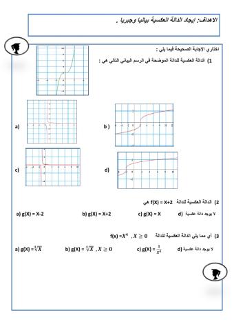 الدوال العكسية