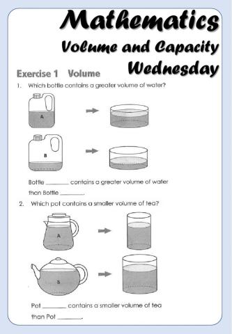 Mathematics - 3B - Capacity and Volume B