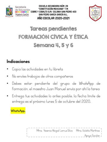 Formación Civica y Ética