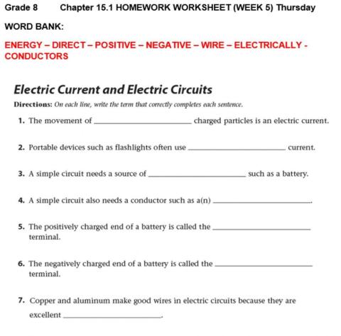 Electric current