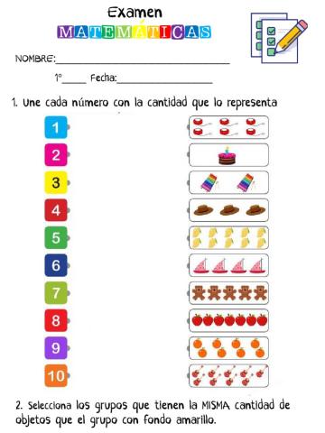 Examen Matemáticas