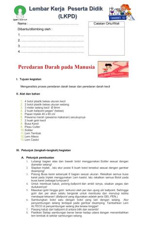 Proses sistem peredaran darah manusia