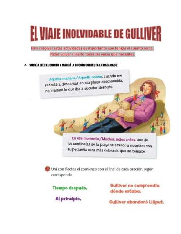 El viaje inolvidable de gulliver