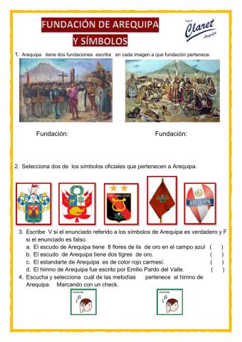 Fundación y símbolos de arequipa