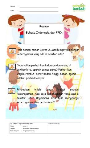 Review IL (Bahasa Indonesia dan PPKn)