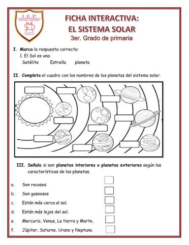 El sistema solar