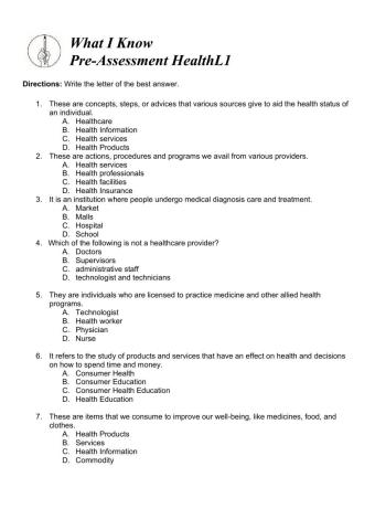 Health Assessment