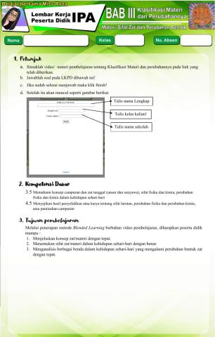 Klasifikasi Materi Part 1