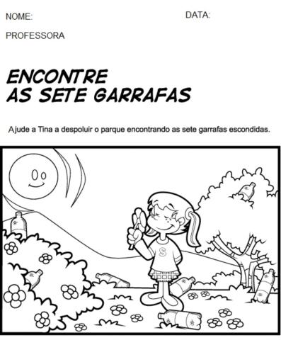 Encontre as garrafas